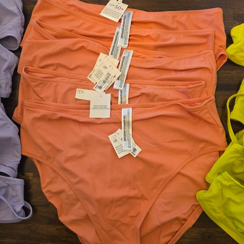 Reseller Lot 15 Pc Plus Size Swimwear XXL Tops & Bottoms New Amazon Essentials - Picture 5 of 11